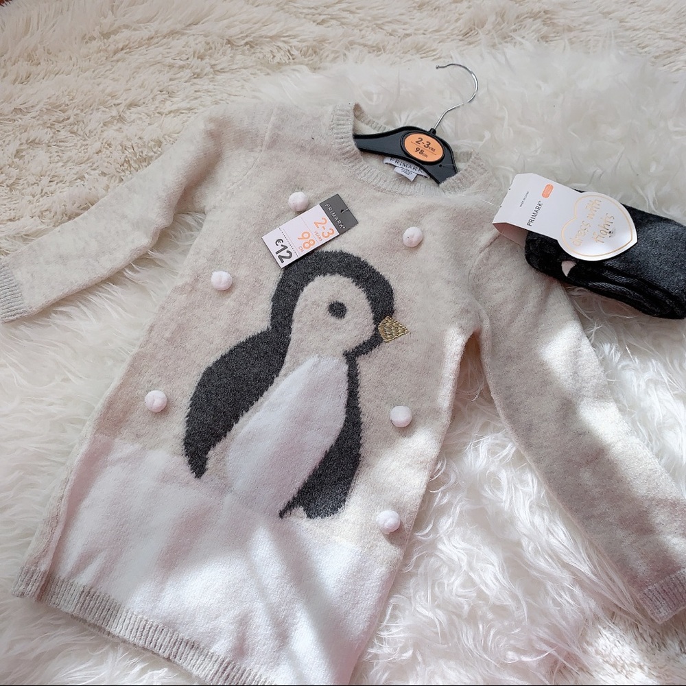 NWT primark dress with tights set